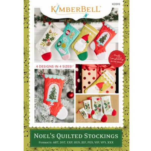 Noel'S Quilted Stockings By Kimberbell