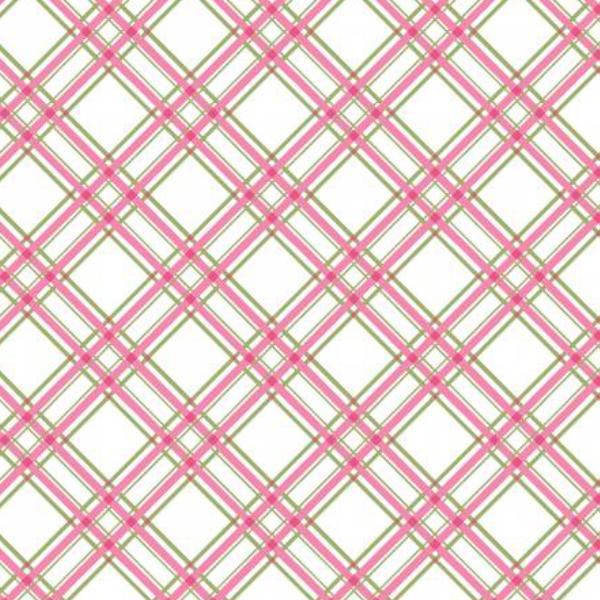 Kimberbell Basics Diagonal Plaid Pink From Maywood Studio