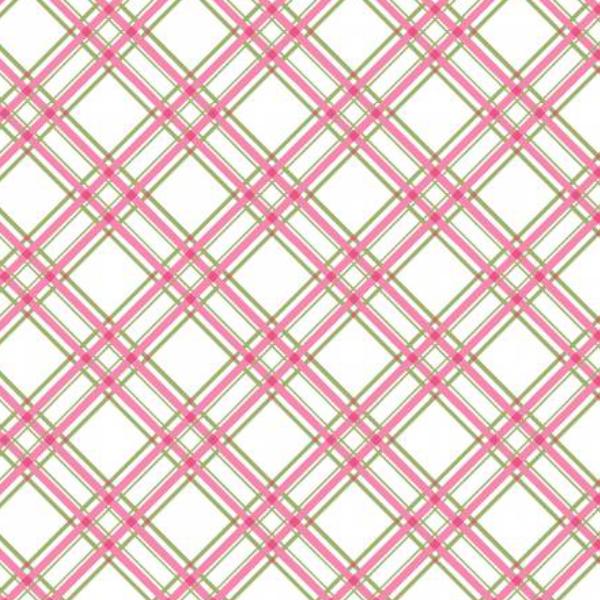 Kimberbell Basics Diagonal Plaid Pink From Maywood Studio