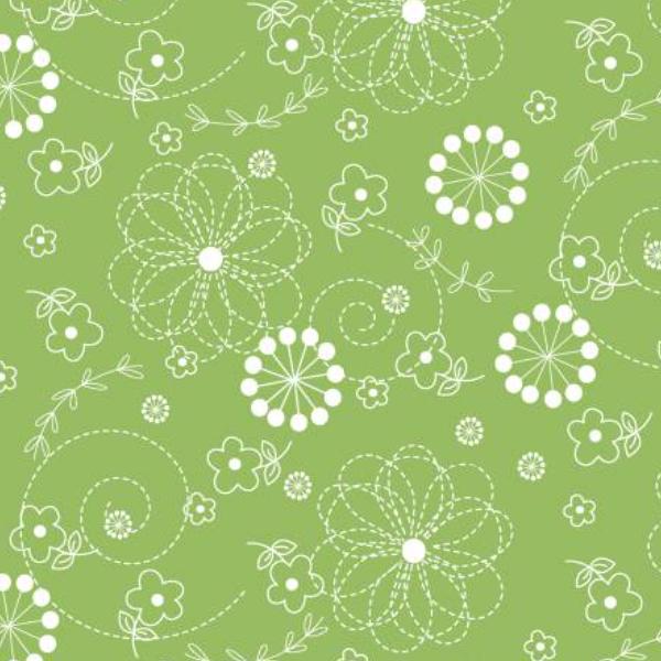 Kimberbell Doodles Green From Maywood Studio