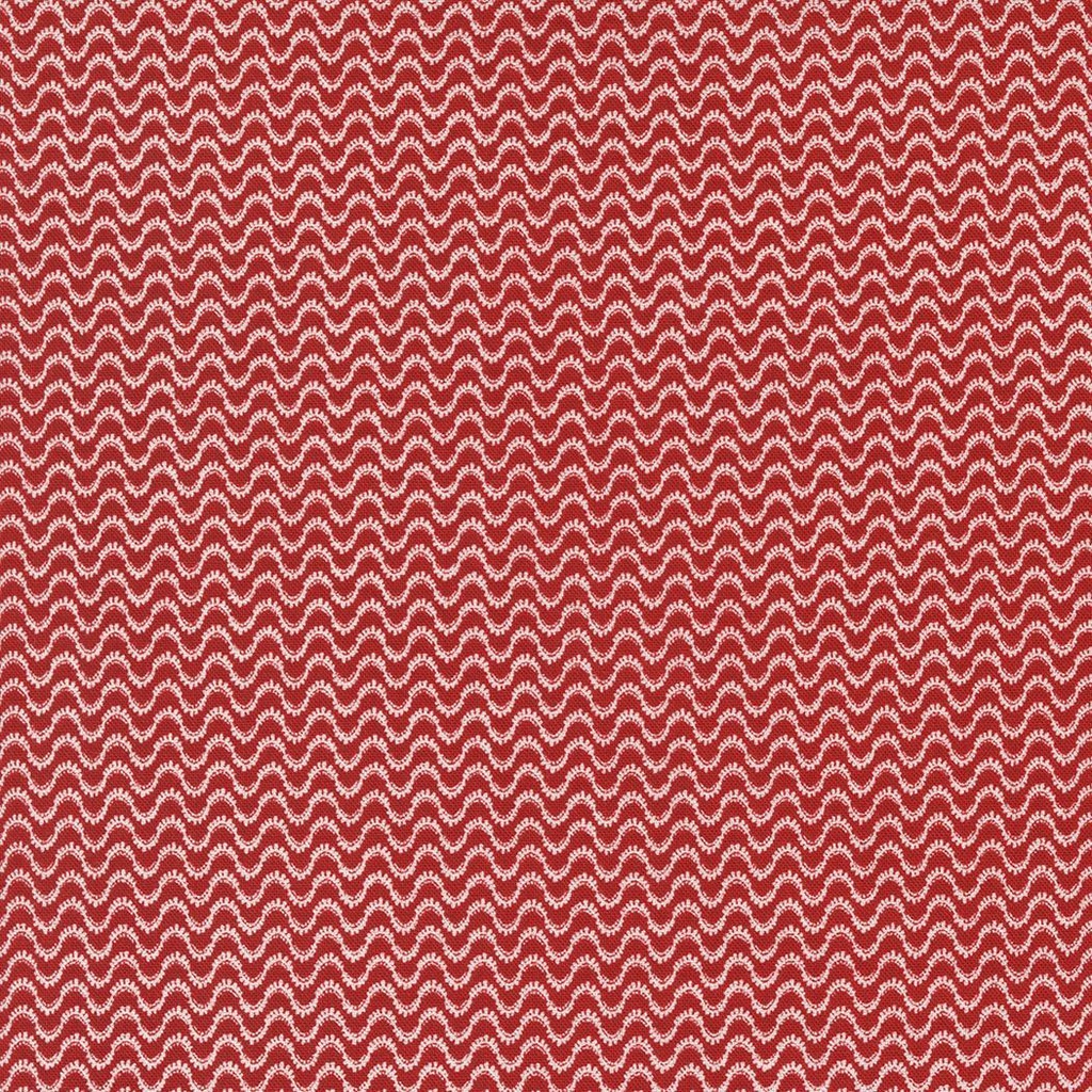 Red White Gatherings Wavy Crimson By Primitive Gatherings For Moda Fabrics