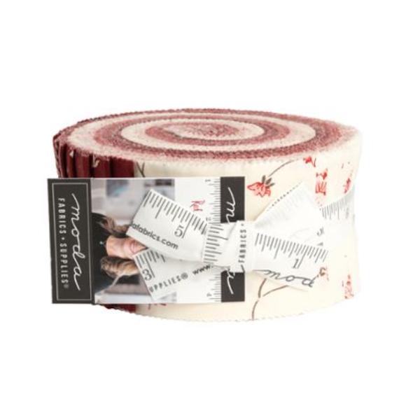 Red White Gatherings Jelly Roll by Primitive Gatherings for Moda Fabrics