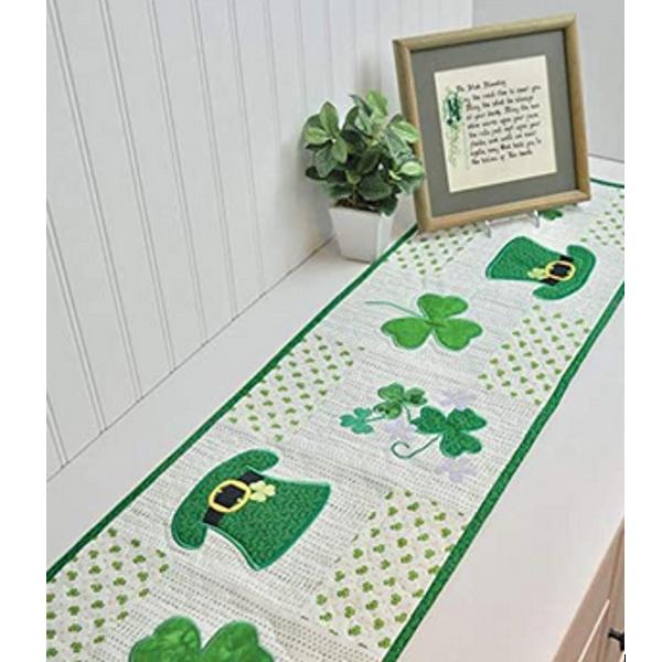 Luck Of The Irish Table Runner Machine Embroidery Kit