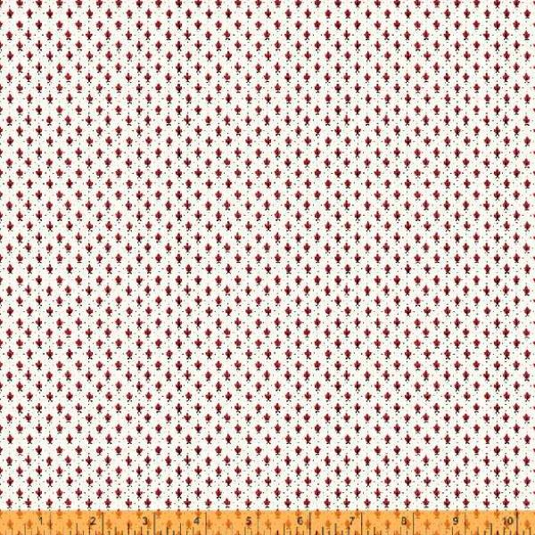 Ruby Foulard White By Windham Fabrics