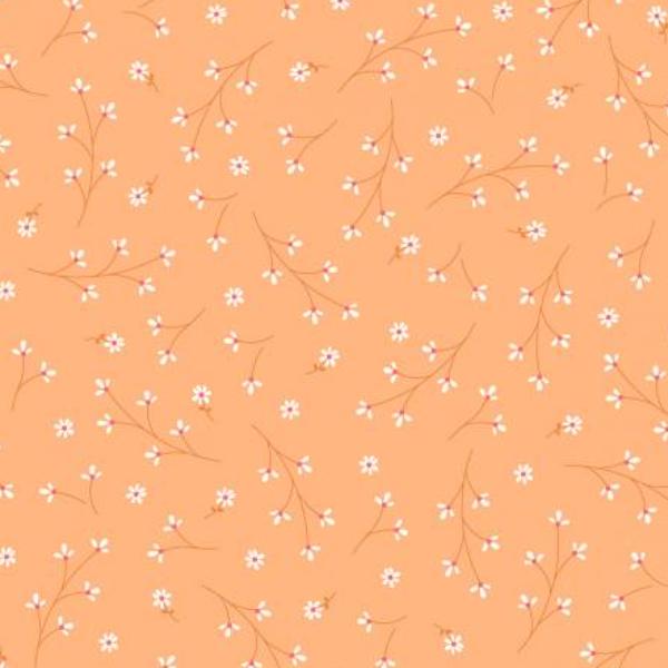 Pretty Petals Orange by Kimberbell Designs for Maywood Studio