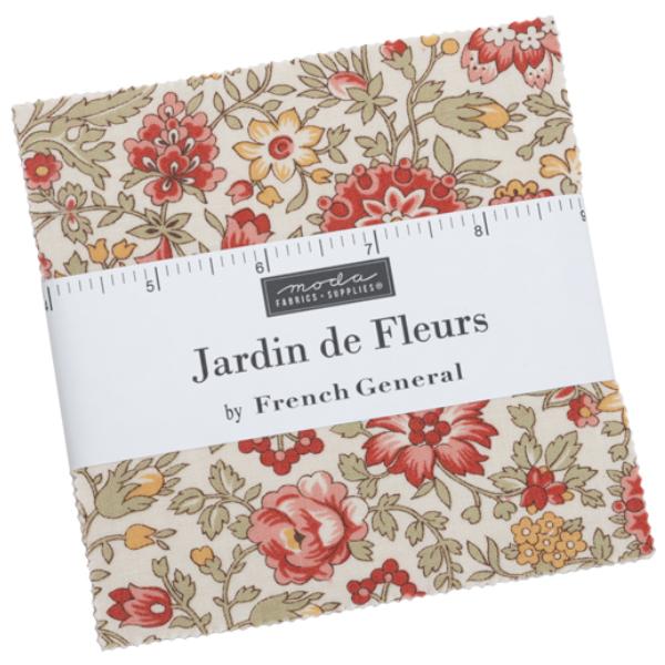 Jardin De Fleurs Charm Pack By French General For Moda Fabrics