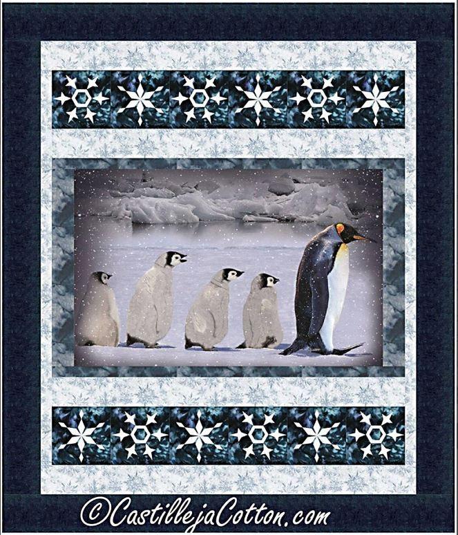 Penguin Family Quilt Kit