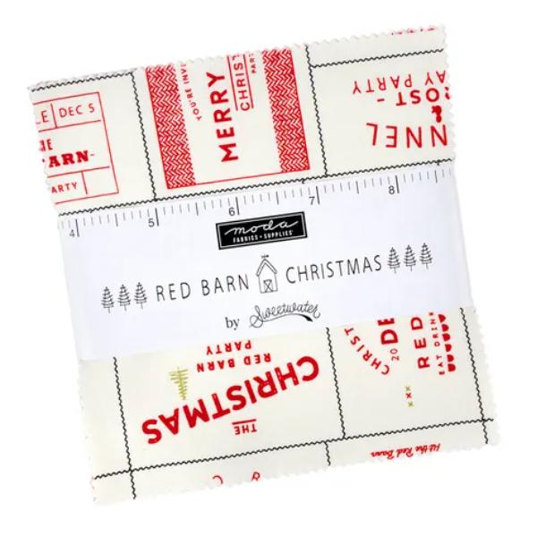 Red Barn Christmas Charm Pack by Sweetwater for Moda Fabrics