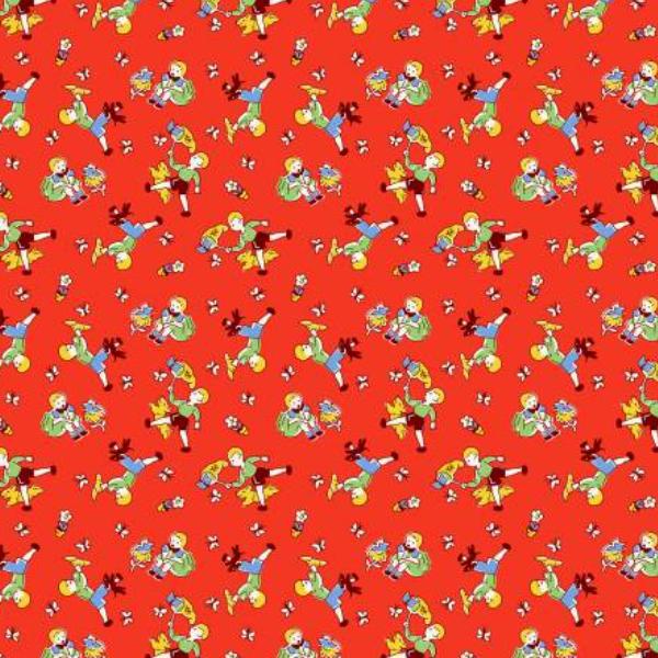 Storybook 22 Chasing Butterflies Red By Mykt Collection For Windham Fabrics