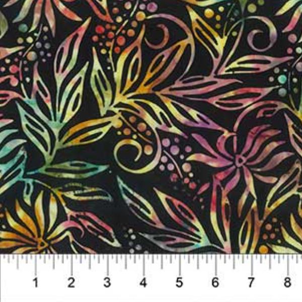 Birds Of Paradise Black By Banyan Batiks For Northcott