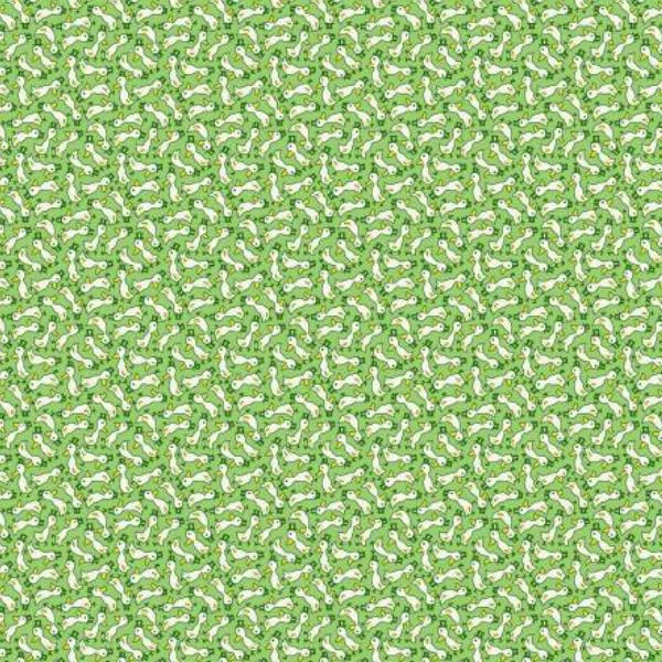 Storybook 22 Fancy Ducks Green By Mykt Collection For Windham Fabrics