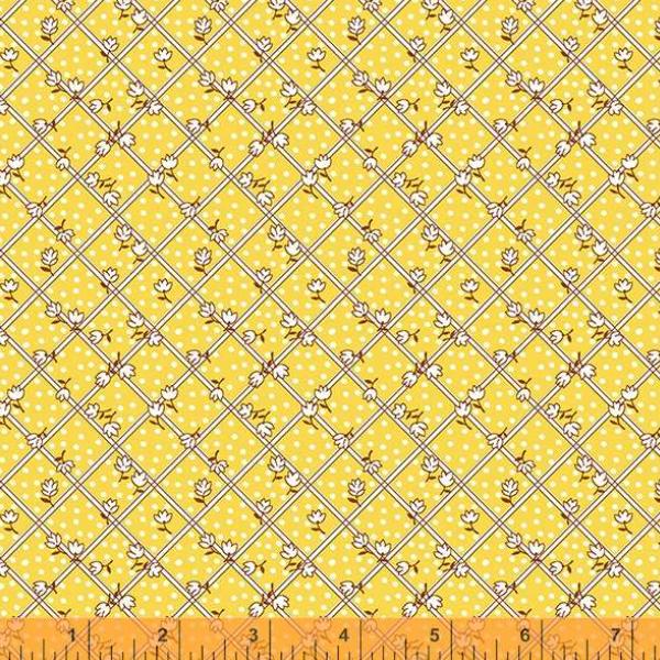Storybook 22 Tulip Plaid Yellow By Mykt Collection For Windham Fabrics