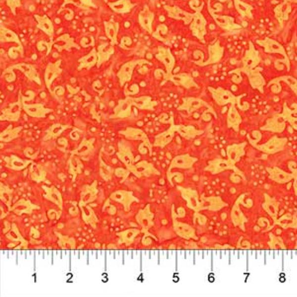 Birds Of Paradise Wild Orange By Banyan Batiks For Northcott