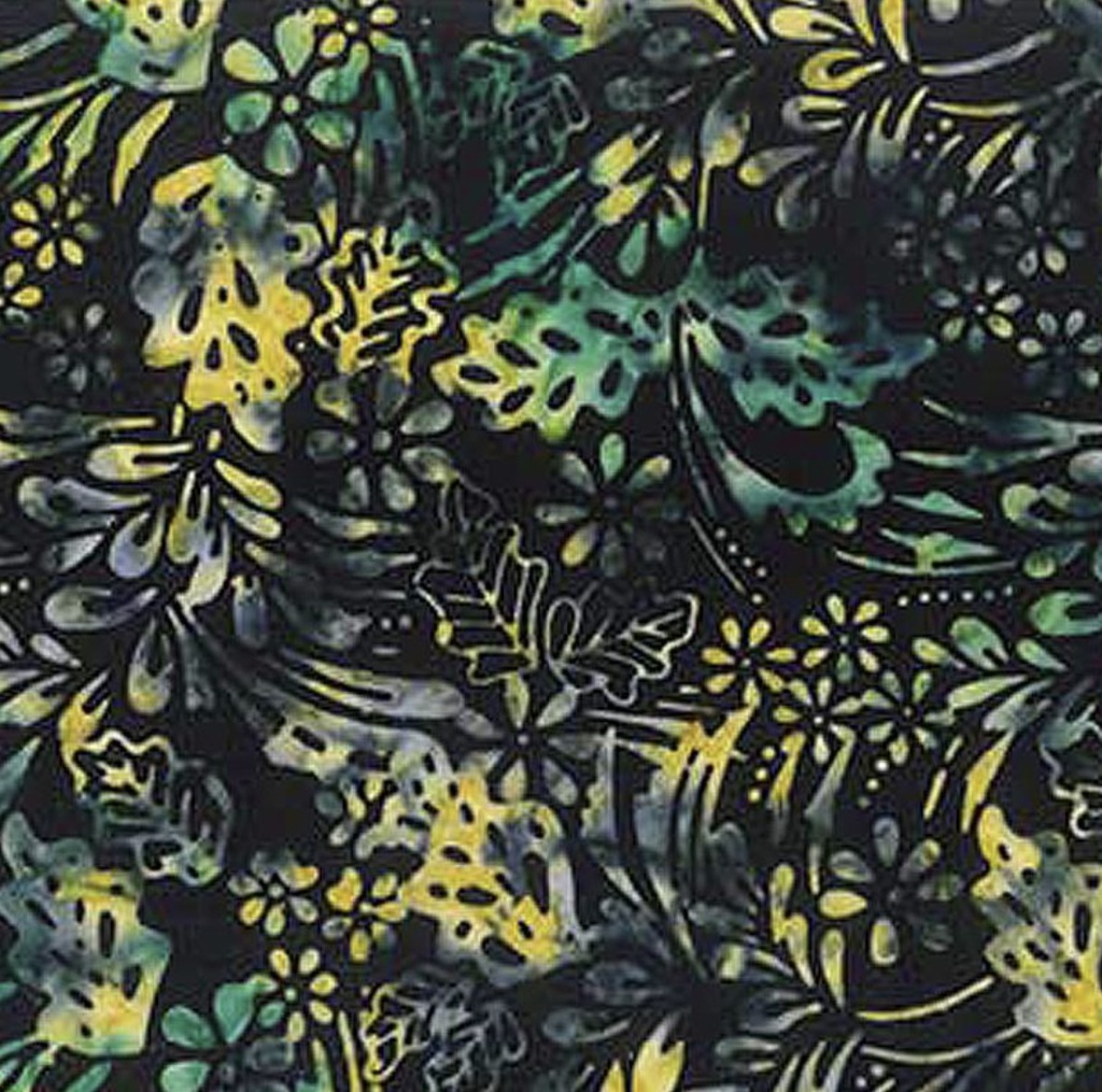 Birds Of Paradise Black By Banyan Batiks For Northcott