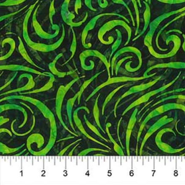 Birds Of Paradise Green By Banyan Batiks For Northcott