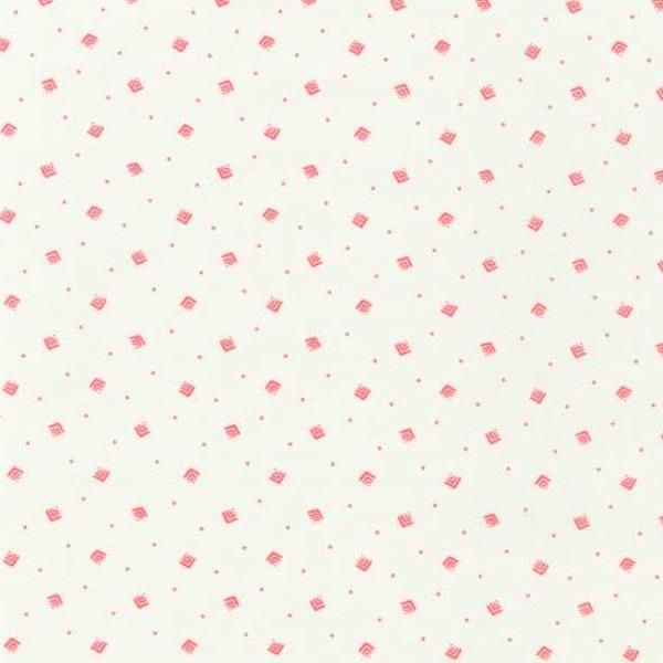 1930'S Basic Squares Pink By Debbie Beaves For Robert Kaufman