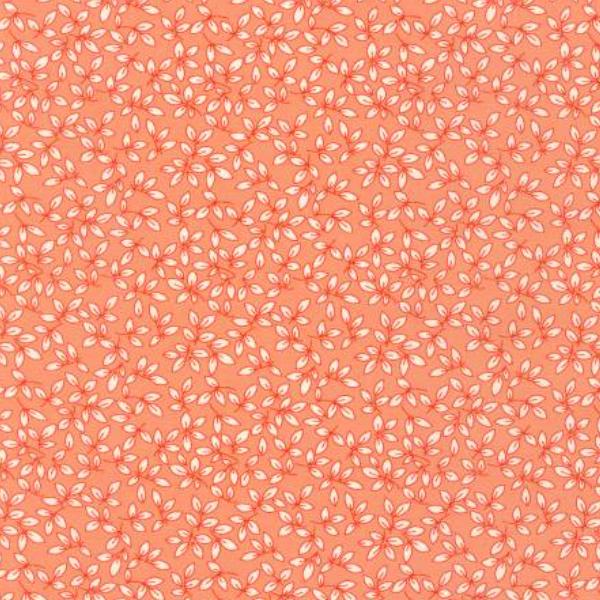 1930's Basic Leaves Orange by Debbie Beaves for Robert Kaufman