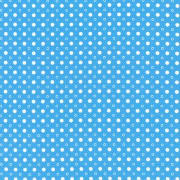 1930'S Basic Dots Blue By Debbie Beaves For Robert Kaufman