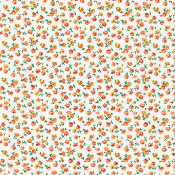 1930'S Basic Daisies Red By Debbie Beaves For Robert Kaufman