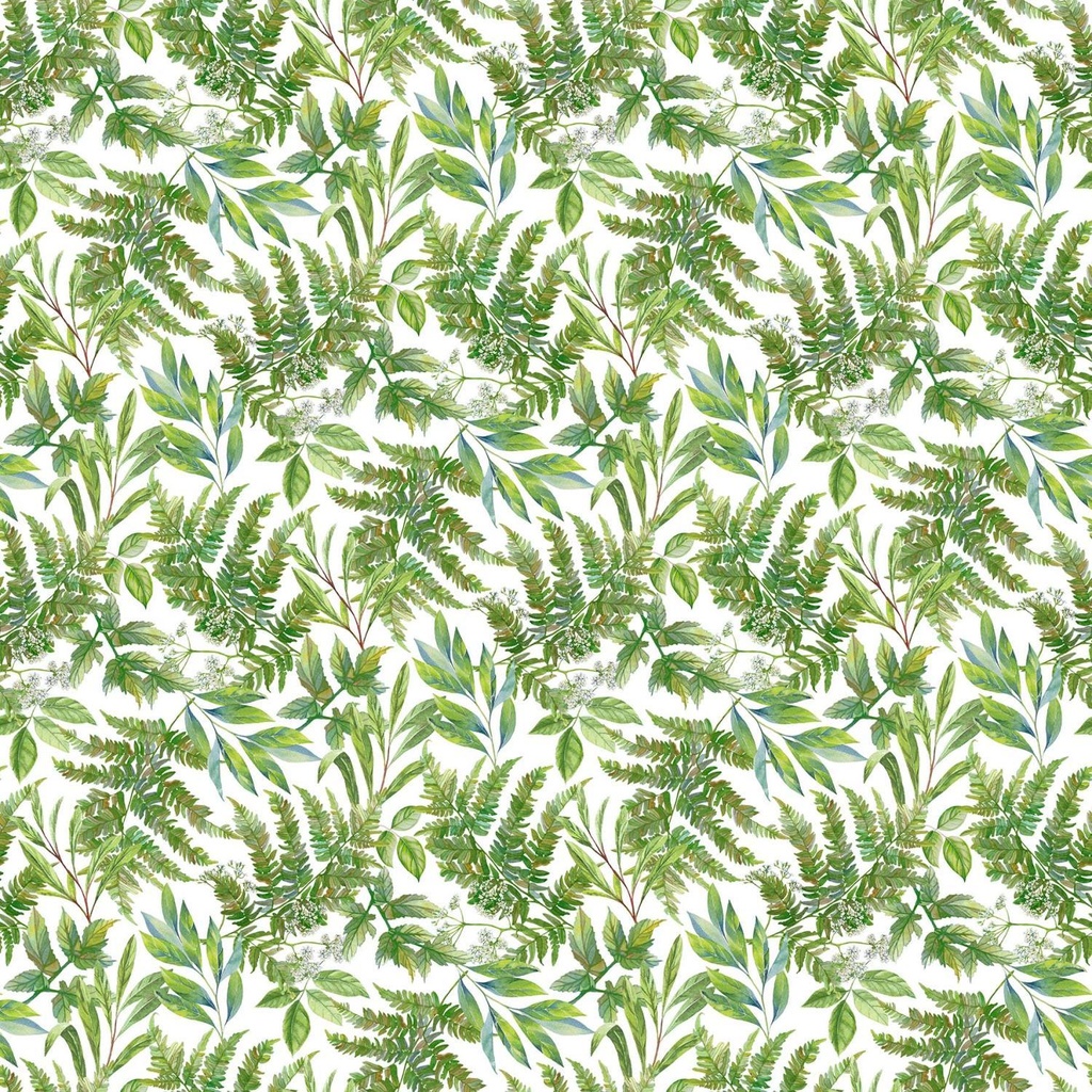 Morning Blossom White/Green By Michel Design Works For Northcott