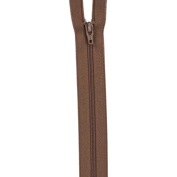 All-Purpose Polyester Coil Zipper 12In Summer Brown By Coats & Clark