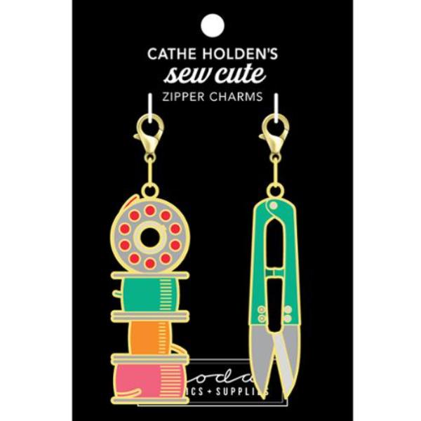 Bobbin Zipper Pulls 2ct by Cathe Holden for Moda