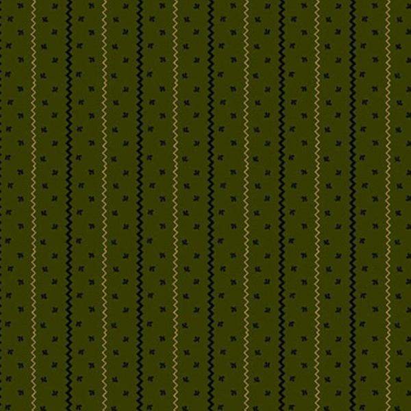 Scraps Of Kindness Stripe Olive By Kim Diehl For Henry Glass