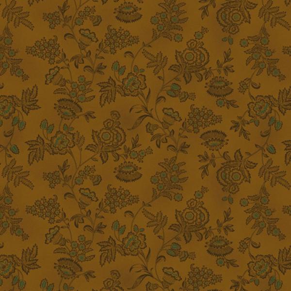 Scraps Of Kindness Wallpaper Chestnut By Kim Diehl For Henry Glass