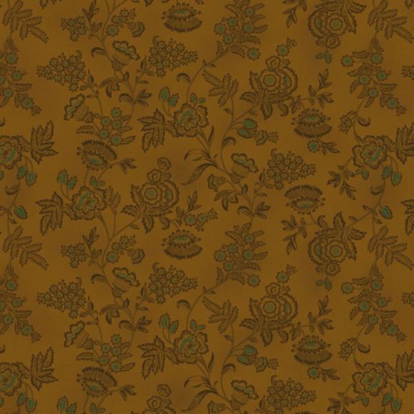 Scraps Of Kindness Wallpaper Chestnut By Kim Diehl For Henry Glass