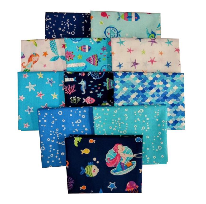 Mystical Mermaids Fat Quarter Bundle From Benartex