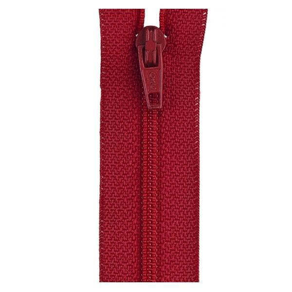 All-Purpose Polyester Coil Zipper 9In Red