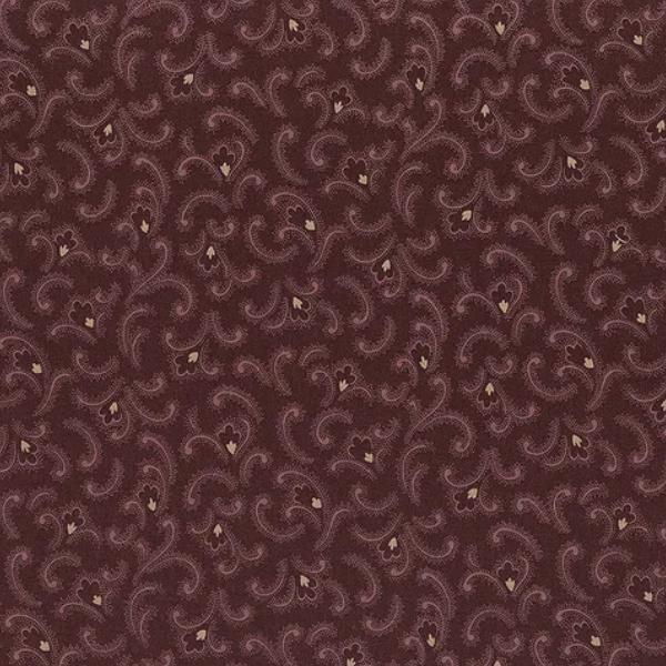 Plumberry Ii Swoosh Plum By Pam Buda For Marcus Fabrics