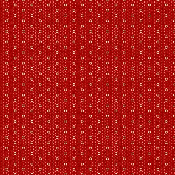 Villa Flora Dainty Dots Red By Paula Barnes For Marcus Fabrics