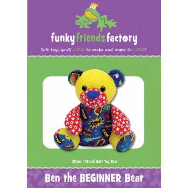 Ben the Beginner Bear by Pauline McArthur for Funky Friends Factory