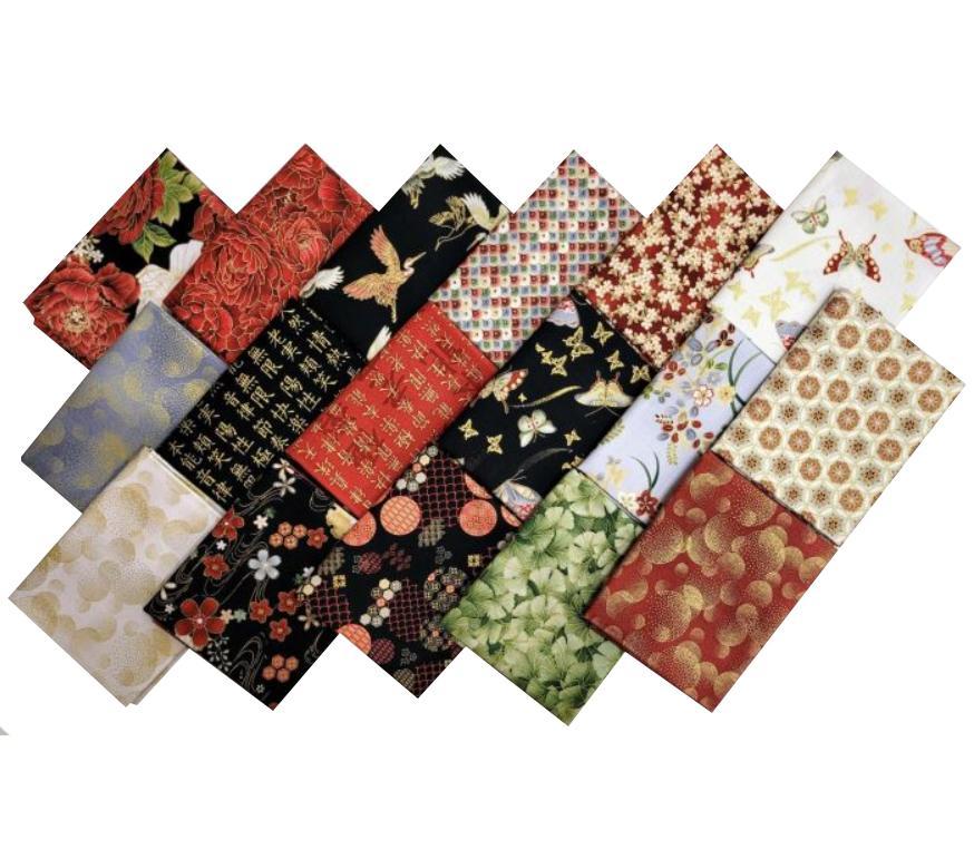 Kyoto Garden Fat Quarter Bundle From Timeless Treasures