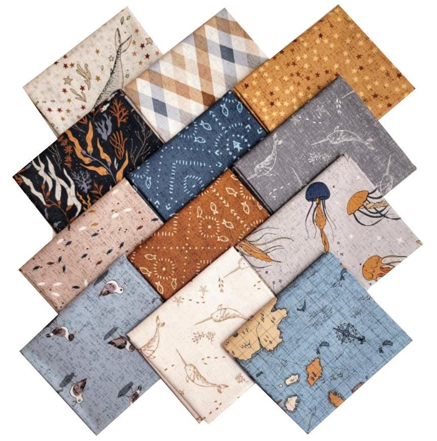 Calm Waters Fat Quarter Bundle From Figo