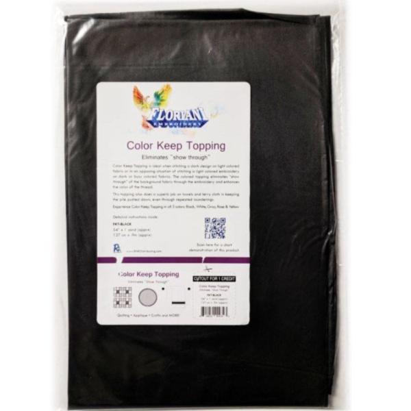 Color Keep Topping 54" X 1Yd Black By Floriani