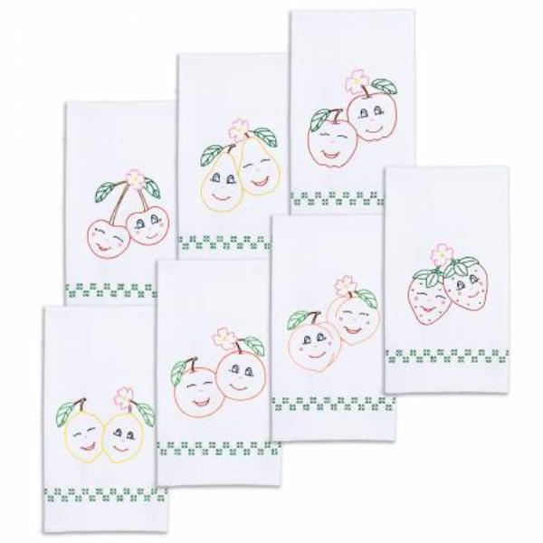 Decorative Hand Towel Set: Happy Vintage Fruit By Jack Dempsey