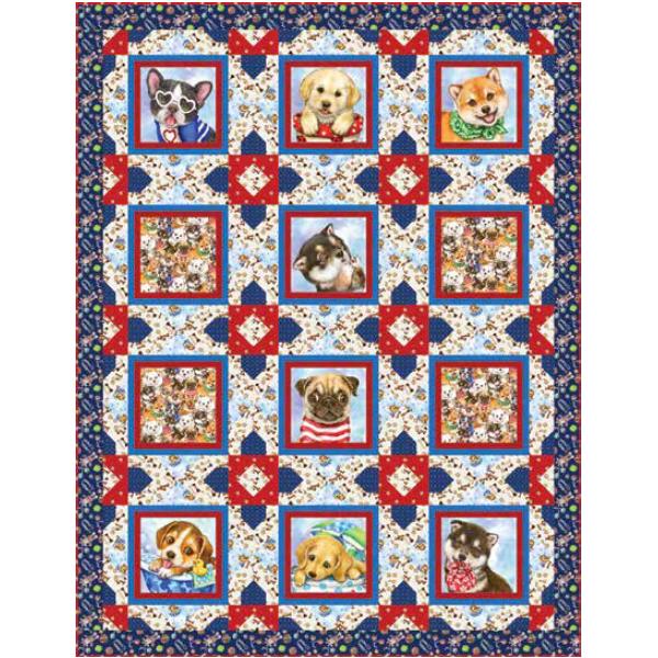 Trendy Pups Quilt Kit From Studio E