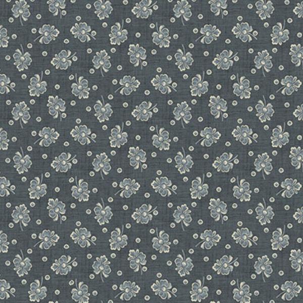 Garden Club Floral Teal By Missie Carpenter For Blank Quilting