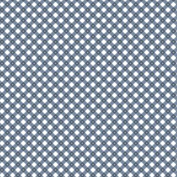 Gingham Picnic Blue By Poppie Cotton