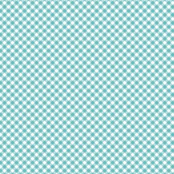 Gingham Picnic Aqua By Poppie Cotton