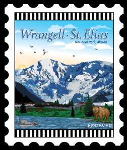 National Parks Stamp: Wrangell-St.Elias