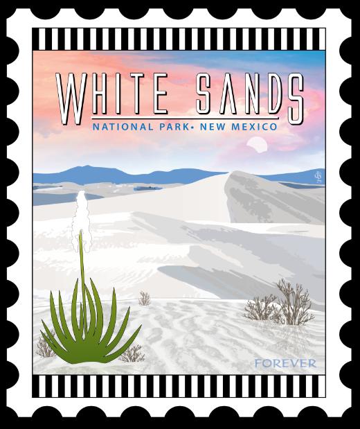 National Parks Stamp: White Sands