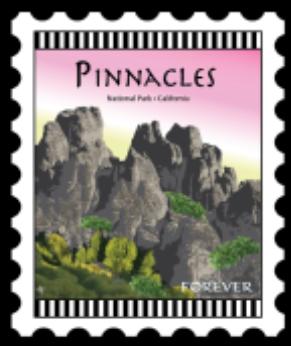 National Parks Stamp: Pinnacles