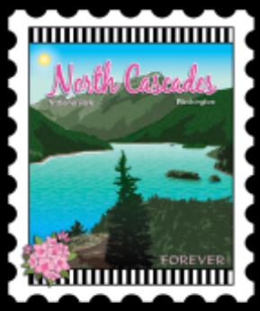 National Parks Stamp: North Cascades