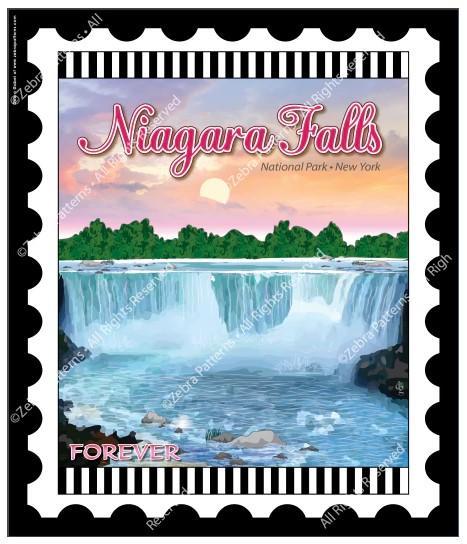 National Parks Stamp: Niagara Falls