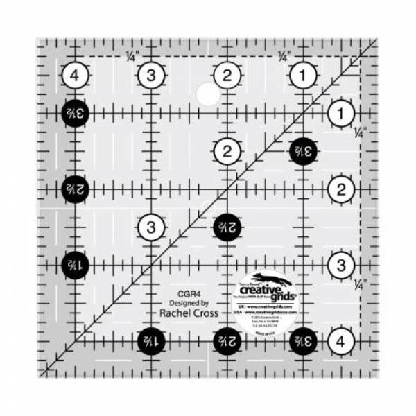 Creative Grids 4-1/2" Square Quilt Ruler