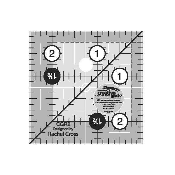 Creative Grids Quilt Ruler 2-1/2In Square