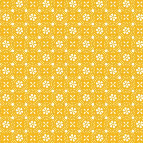 Kimberbell Basic Dotted Circles Yellow From Maywood Studio